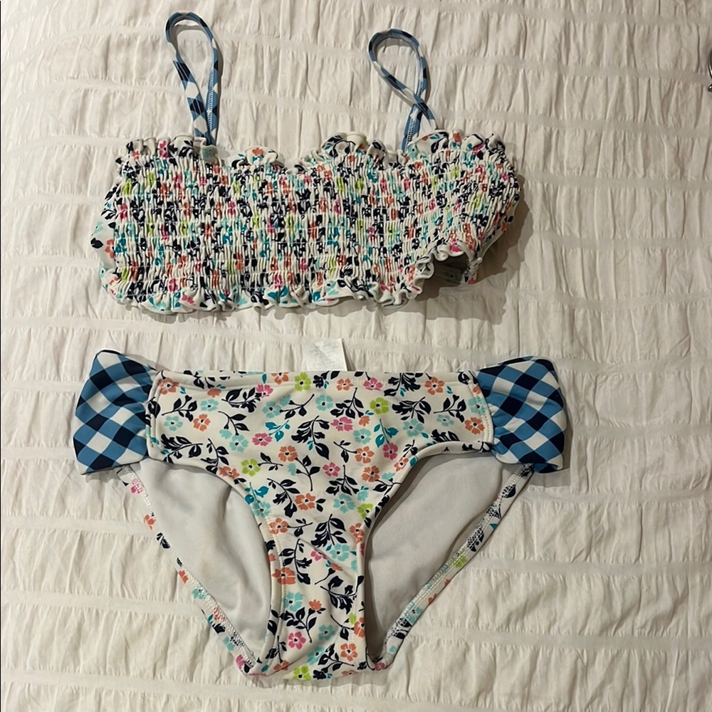 adorable two piece swimsuit kids size 10